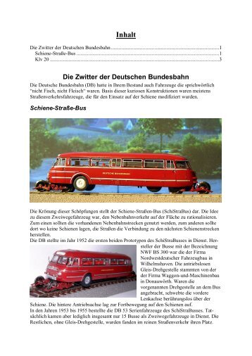 Die Zwitter der Deutschen Bundesbahn - Wittis Modellbahn