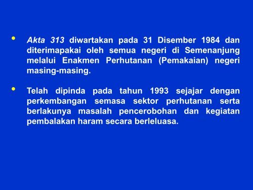 Akta Perhutanan Negara 1984 - NRE