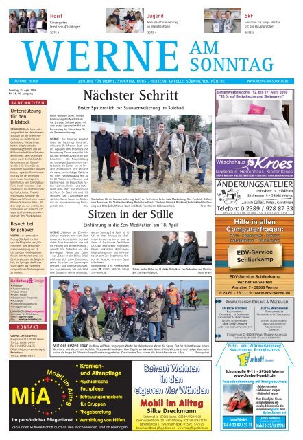 Ausgabe Als Pdf Download Werne Am Sonntag