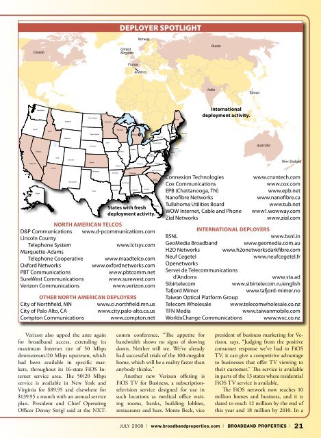 TecHnoLoGy - Broadband Properties