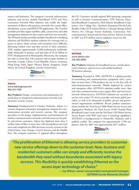 TecHnoLoGy - Broadband Properties