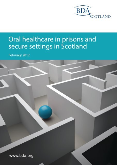 Oral Health in Scottish Prisons - Inside Time