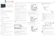 5Ã¢Â€Â and 7Ã¢Â€Â In-Wall Touch Screens Installation Guide - Control4