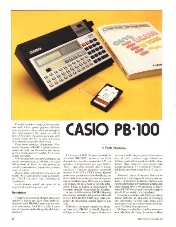 CASIO PB-100 - digiTANTO.it