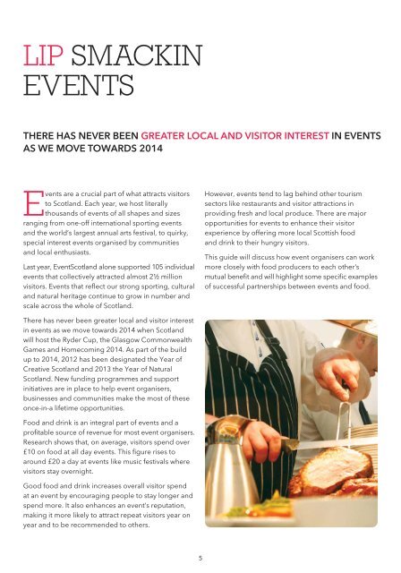 A Taste for Events - EventScotland