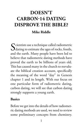 Disproving radiocarbon dating