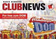 ClUB vOrSCHaU - Radio Hamburg