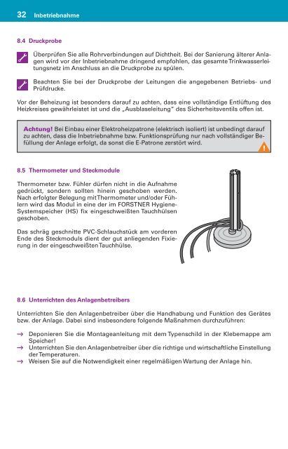 Montageanleitung HS - Forstner Speichertechnik GmbH