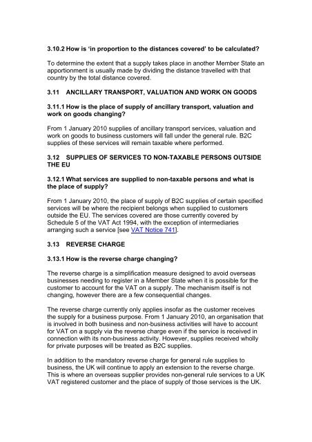 cross border vat changes 2010 - HM Revenue & Customs