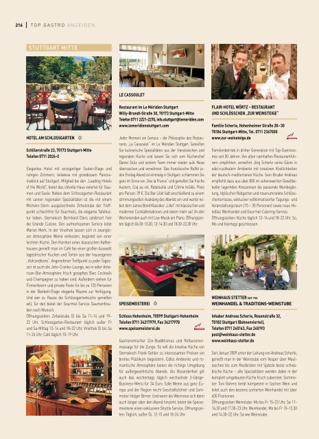 TOP Essen und Trinken - top-magazin-stuttgart.de