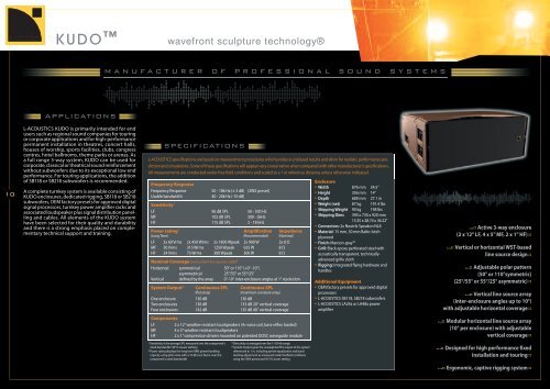 Full line catalog 2008 - MIDAS ProSound