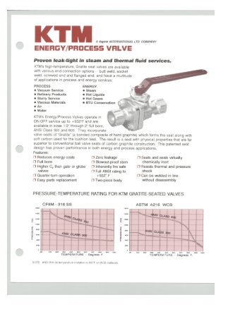 Energy/Process, KTM - Associated Valve