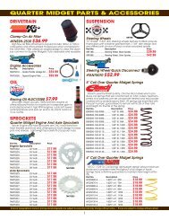 quarter midget parts & accessories - Motor State Distributing