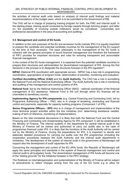 265. strategy of public internal financial control (pifc) development in ...