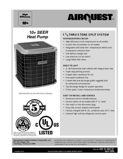 10 Seer Heat Pump