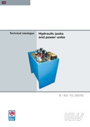 Hydraulic jacks and power units - IGV S.p.A.