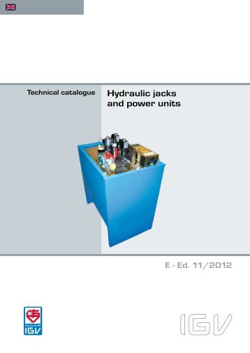 Hydraulic jacks and power units - IGV S.p.A.