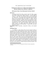 Comparative Efficacy of Different Herbicides against ... - Wssp.org.pk