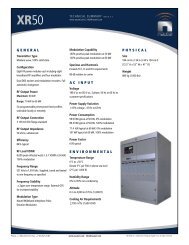 XR50, 50 kW AM Transmitter Technical Summary - Nautel
