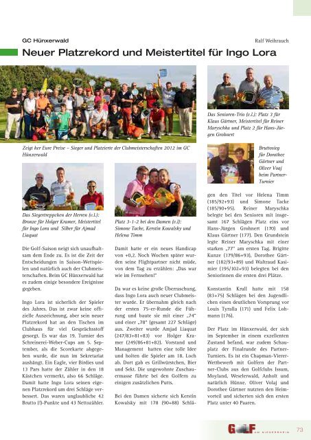 Ausgabe 04/2012 - Golf am Niederrhein