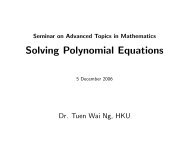 Solving Polynomial Equations