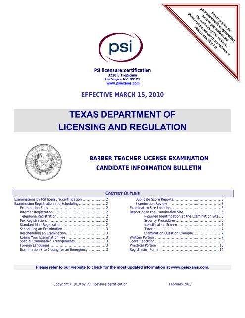 texas-department-of-licensing-and-regulation-psi