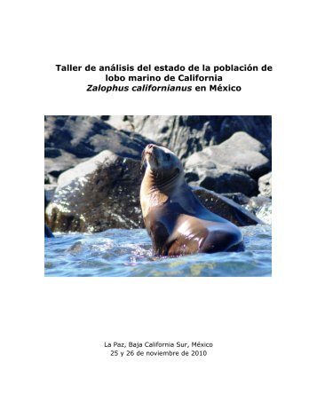 Taller Lobo marino - Instituto Nacional de Ecología