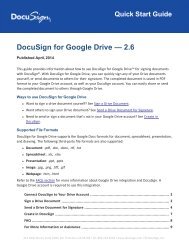 Quick Start - Sending from Google Drive - DocuSign