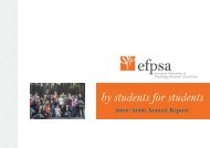 Annual Report 2008-2009 - EFPSA