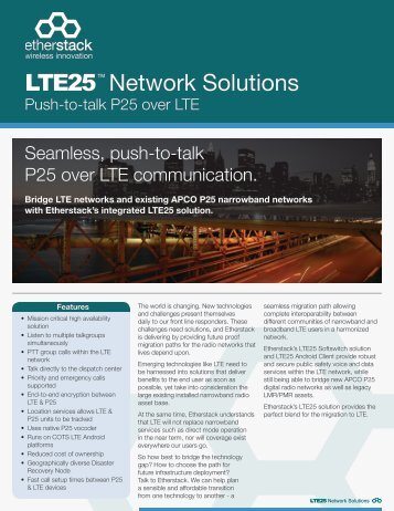 LTE25 Network Solutions - Etherstack