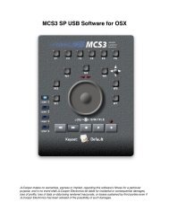 JLCooper MCS-3000 Media Command Station – Console De Mixage – Version 3.01