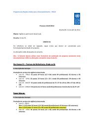 No Anexo III – Termos de Referência, Onde se lê: Favor leia ... - Pnud