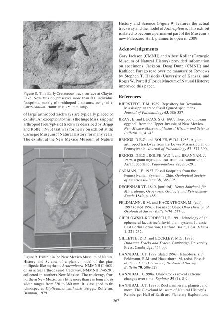 Continental trace fossils and museum exhibits - Geological Curators ...