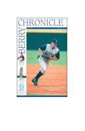 03 Chronicle Fall 2001/for pdf - Berry College