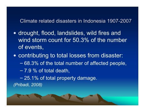 Climate Change Adaptation Research in Indonesia - auedm