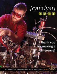 Catalyst, Fall 2011 - Department of Biochemistry and Molecular ...