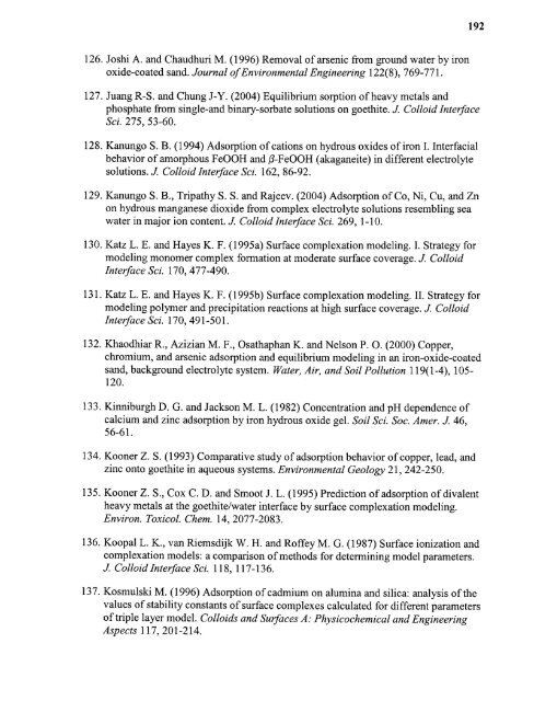 Heavy metal adsorption on iron oxide and iron oxide-coated silica ...