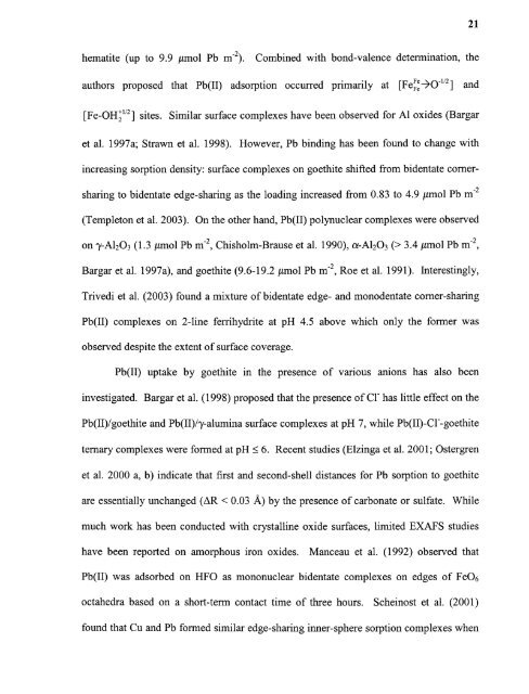 Heavy metal adsorption on iron oxide and iron oxide-coated silica ...