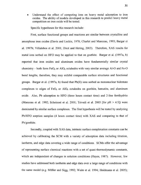 Heavy metal adsorption on iron oxide and iron oxide-coated silica ...