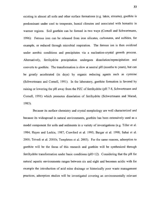 Heavy metal adsorption on iron oxide and iron oxide-coated silica ...