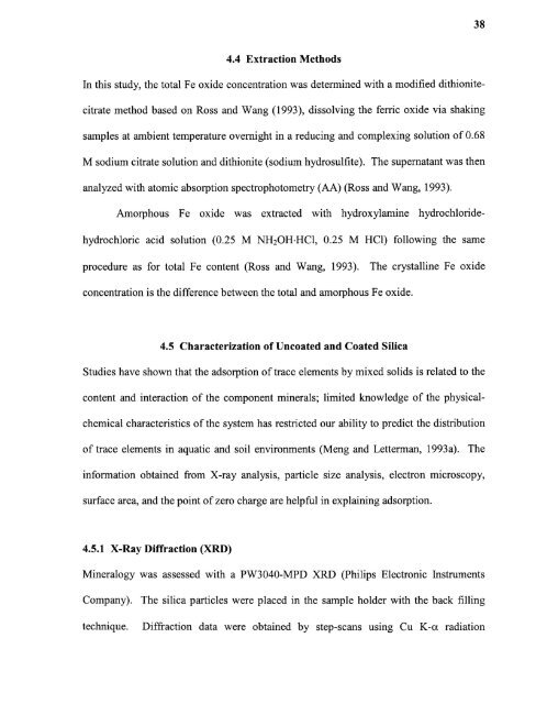 Heavy metal adsorption on iron oxide and iron oxide-coated silica ...