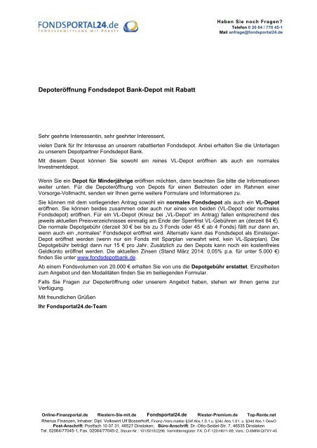 Fdb Antragspaket Fondsportal24 De
