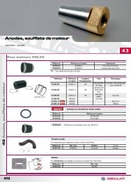 Catalogue Osculati 2008 anodes, soufflets moteur