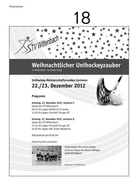 71. Jahrgang 20. Dezember 2012 51/52GZA 9300 Wittenbach