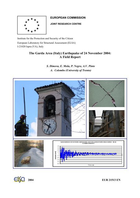 (Italy) Earthquake of 24 November 2004: A Field Report