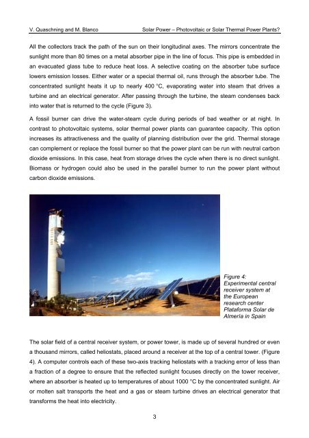 Photovoltaics or Solar Thermal Power Plants? - Volker Quaschning