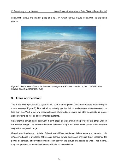 Photovoltaics or Solar Thermal Power Plants? - Volker Quaschning