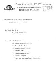 RADIO CORPORATION PTY. LTD. - KevinChant.com