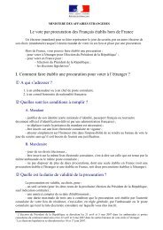 Le vote par procuration des FranÃ§ais Ã©tablis hors de France