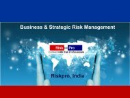 Business & Strategic Risk Management Riskpro, India
